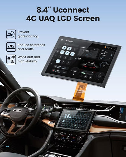 8.4" Uconnect 4C UAQ LCD Monitor Touch Screen Radio Navigation, New OEM - Image 4