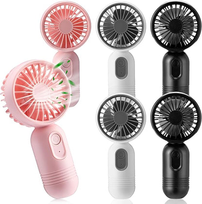 Rossesay 6 Pcs Mini Portable Fan Bulk Cute Handheld Lightweight Small Little by Rossesay
