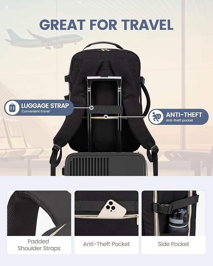 LOVEVOOK Travel Backpack for Women & Men 50L, Airline Approved Carry On - Image 6