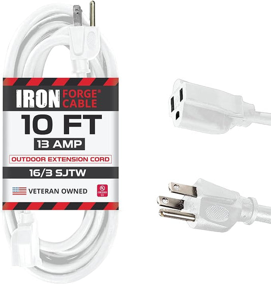 Iron Forge Cable Weatherproof 10 Ft Outdoor Extension Cord by IronForgeCable