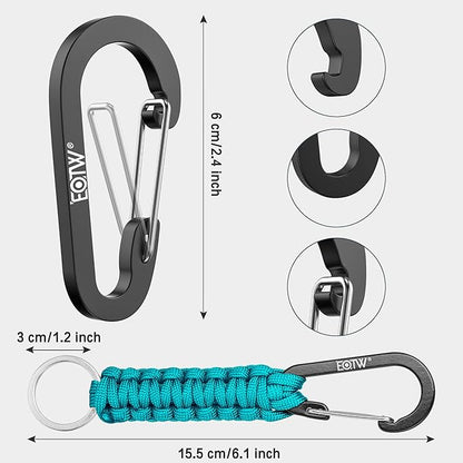 EOTW Paracord Keychain for Men Women Paracord Carabiner Backpack Keychain - Image 6