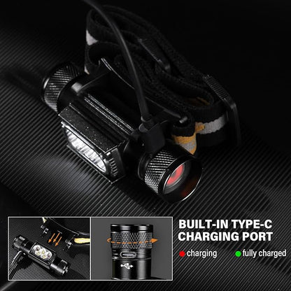 sofirn LED Headlamp Rechargeable, H35R Super Bright Lightweight Head Light - Image 6