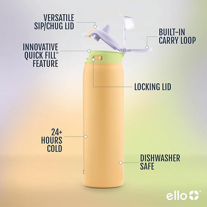 Ello Pop & Fill 32oz Stainless Steel Water Bottle - Image 3