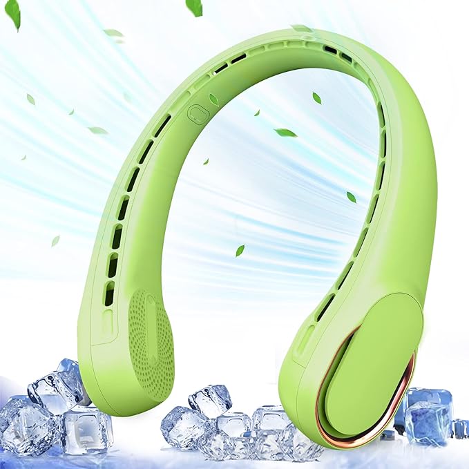 ASNUG Portable Neck Fan, Bladeless Neck Fan, USB Rechargeable Personal Fan by ASNUG