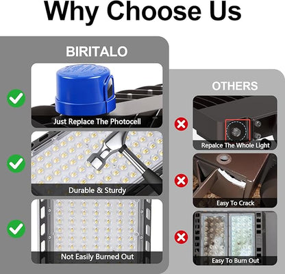 240W LED Parking Lot Light, 36000LM 5000K Adjustable Wall Mount Security Flood - Image 3