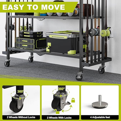Fishing Rod Holders for Garage, Fishing Rod Stand - Image 5
