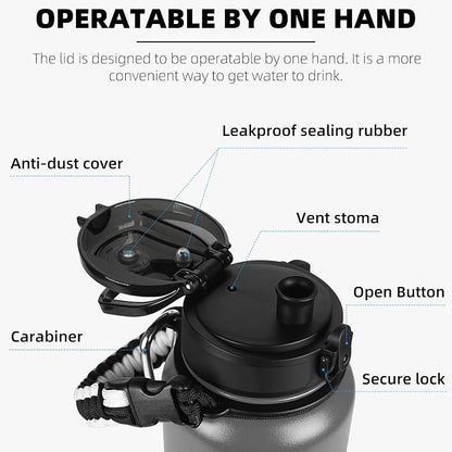 Fanhaw 40 oz Insulated Stainless Steel Water Bottle - Image 2