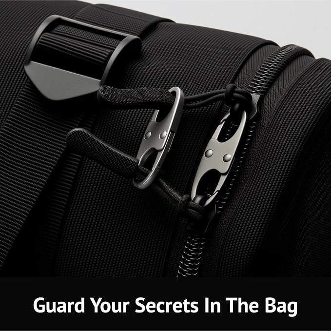 zelin Anti Theft Zipper Clips Double Opening Small Carabiner Clips, Commuting - Image 3