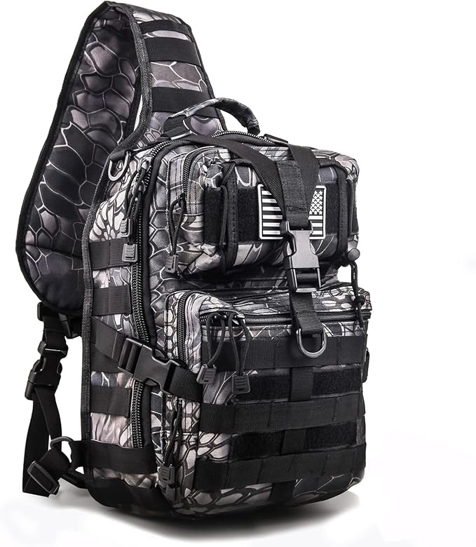 hopopower Tactical Sling Bag, Sport Bag Military Rover Shoulder Backpack EDC by Hopopower