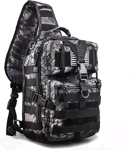 hopopower Tactical Sling Bag, Sport Bag Military Rover Shoulder Backpack EDC by Hopopower