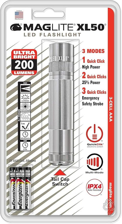 MagLite XL50 LED Flashlight, Compact and Powerful by Maglite