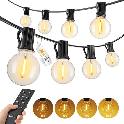 Brightown Outdoor String Lights, 74FT Shatterproof LED Patio Lights by Brightown