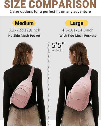 Tuwubi Crossbody Bags for Women, Sling Bag for Men, Small Hiking Backpack Anti - Image 5