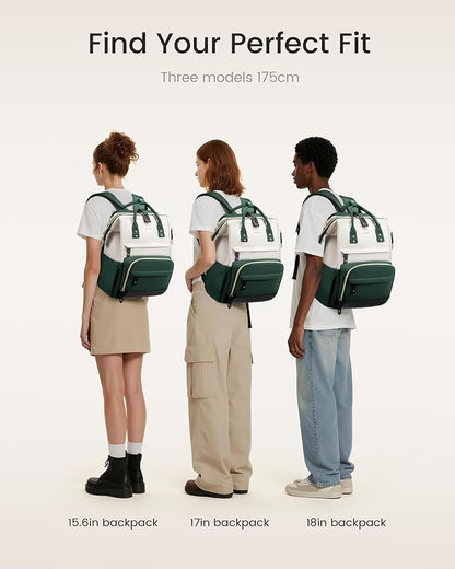 LOVEVOOK Laptop Backpack for Women, 18 Inch Work Business Backpacks Purse - Image 6