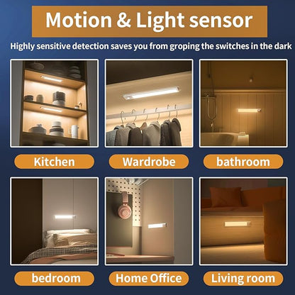 Under Cabinet Lights, 76 LED Operated Motion Sensor Light Indoor, 1500mAh USB - Image 6
