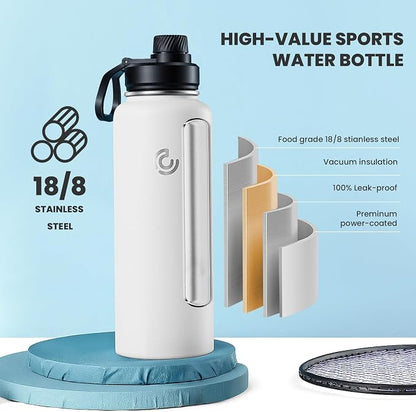 Sports Water Bottle 40oz, Insulated Water Bottle - Image 3