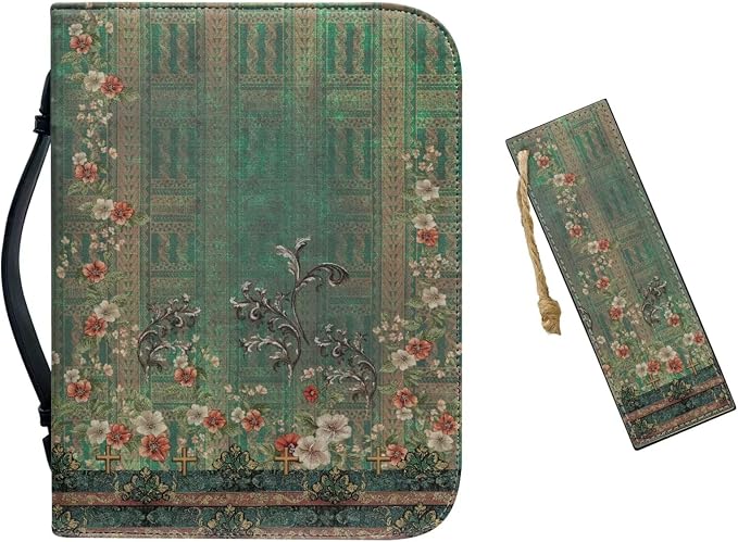 Leather Bible Covers for Women XL Size Bible Case for Grils Bible Bag Tote by Unknown