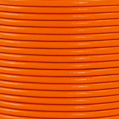 Mandala Crafts Round Genuine Orange Leather Cord - Image 3