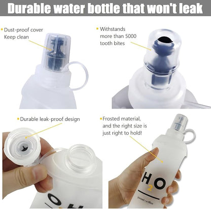 Collapsible TPU Soft Flask 500ml Leakproof Hydration Bottle - Image 4