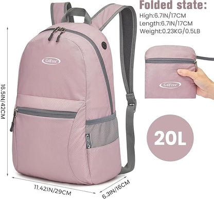 G4Free 20L Lightweight Packable Backpack Travel Hiking Daypack Foldable Backpack - Image 2