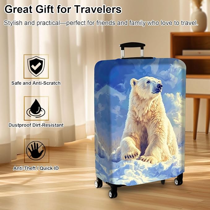 Luggage Cover Protector for 30-32 Inch Suitcases, TSA Approved Elastic Travel - Image 7