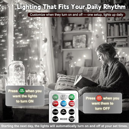 ZSJWL 6 Pack Rechargeable Fairy Lights - Image 3