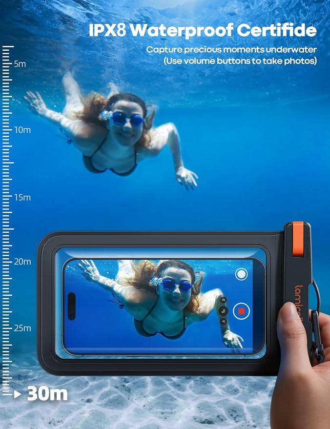 Lamicall Large Size Waterproof Phone Pouch Case - Image 2