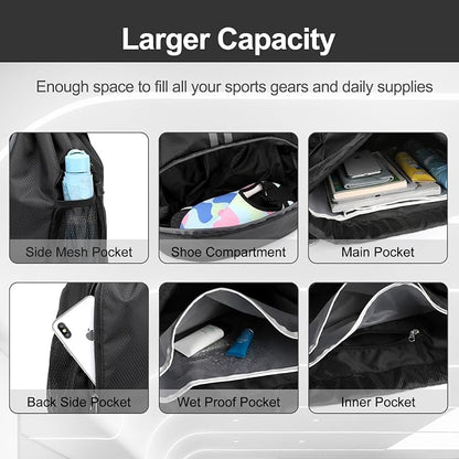 Hoedia Sports Drawstring Backpack - Image 4