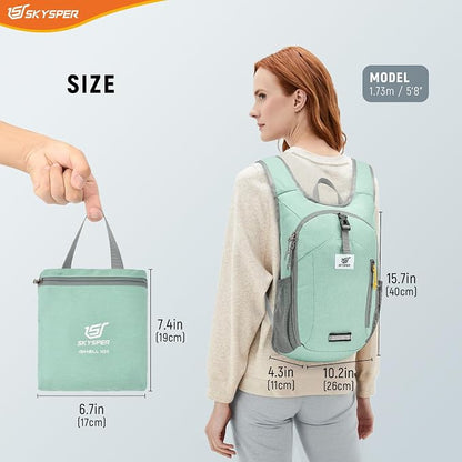 SKYSPER 10L Hiking Backpack Small Foldable Daypack Packable Lightweight Hiking - Image 6