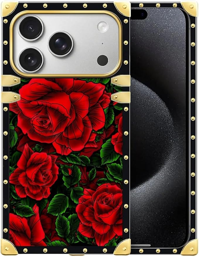 for iPhone 17 Pro Max Case Luxury Golden Decoration by Unknown