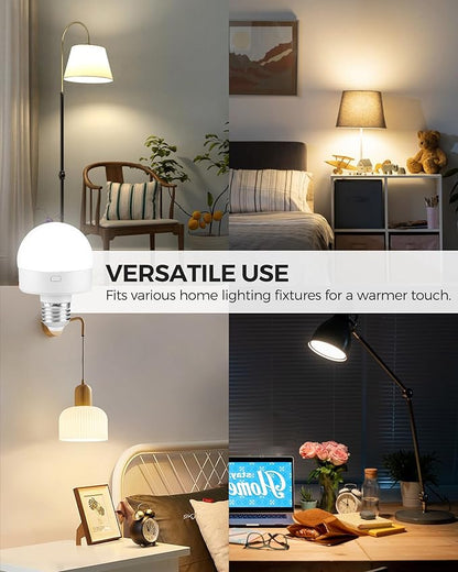 Rechargeable Light Bulbs with Remote Control 2 Packs, Battery Operated Light - Image 2