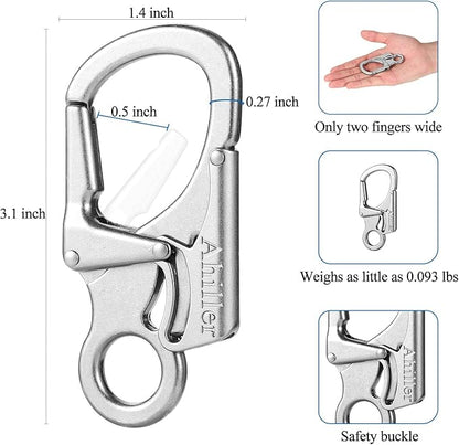 Ahiller Carabiner Clip, Double Anti-Misopening Locking Design, Key Ring Clip - Image 3