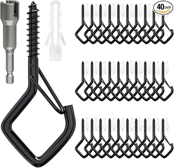Square Ceiling Hooks with Safety Buckle by Unknown