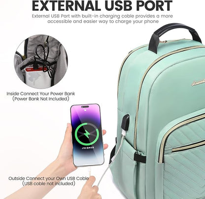 LOVEVOOK Laptop Backpack for Women 15.6 inch, Cute Womens Travel Backpack Purse - Image 5