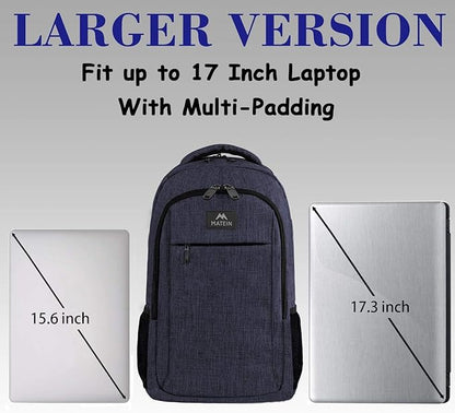 MATEIN Large College Backpack, Sturdy Computer Backpack Fits 17 inch Notebook - Image 3