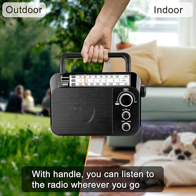 Retekess TR604W AM FM NOAA Radio, Portable Emergency Weather Radios - Image 5