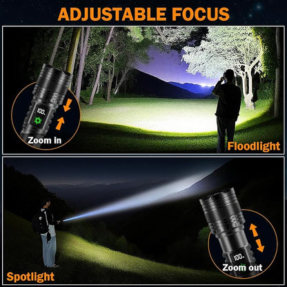 3Pack Rechargeable Flashlights High Lumens 9900FL, LED Flashlight Rechargeable - Image 4