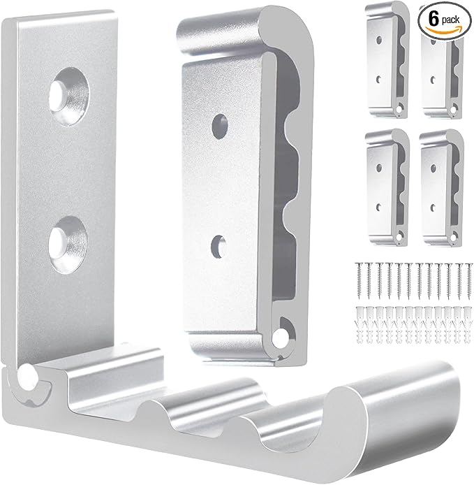OHIYO 6 Pack Folding Wall Hooks, Heavy Duty Space-Saving Foldable Design Wall by OHIYO