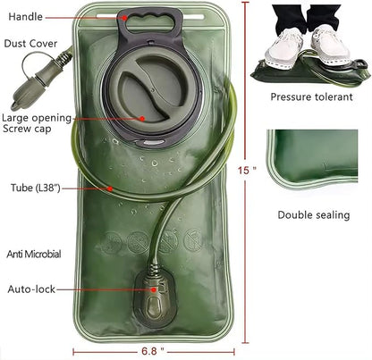 Largest Water Hydration Bladder, 3L Water Bladder - Image 2