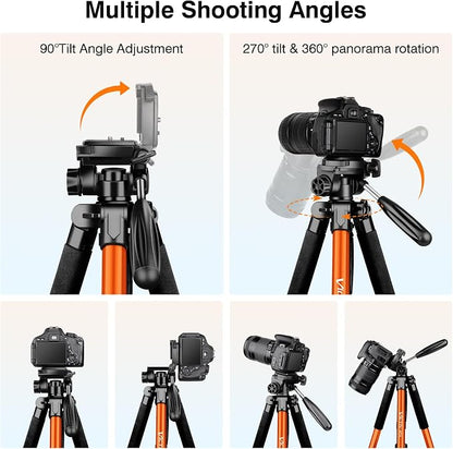 Tripod for Camera, Professional Heavy Duty Compact Camera Stand for Phone - Image 7