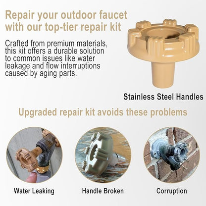 RK-17MH Outside Faucet Repair Kit Metal Handle Compatible - Image 5