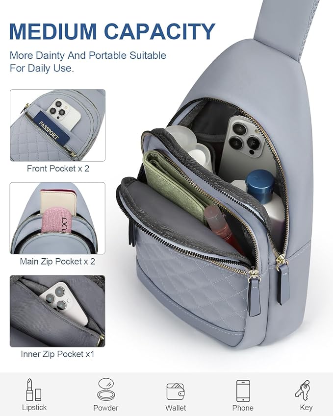 Capolo Sling Bag for Women Men Waterproof Crossbody Bags for Women Trendy - Image 4