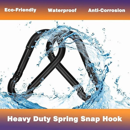 20PCS M8 Heavy Duty Carabiner Clip, 3Inch Snap Hook Quick Link Small Carabiner - Image 3