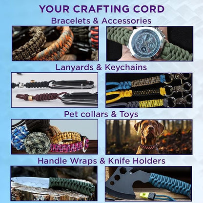 TECEUM Reflective Paracord Rope 1000 – 1000ft/200ft/100ft/50ft – 40+ Colors – - Image 6