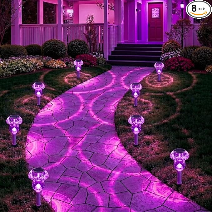 Solar Lights Outdoor, 8 Pack Mushroom Lights Outside Waterproof, Solar Powered by SolarOutdoorLights
