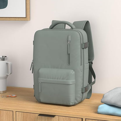 WONHOX Large Travel Backpack Carry on Flight Approved Laptop Work Business - Image 2