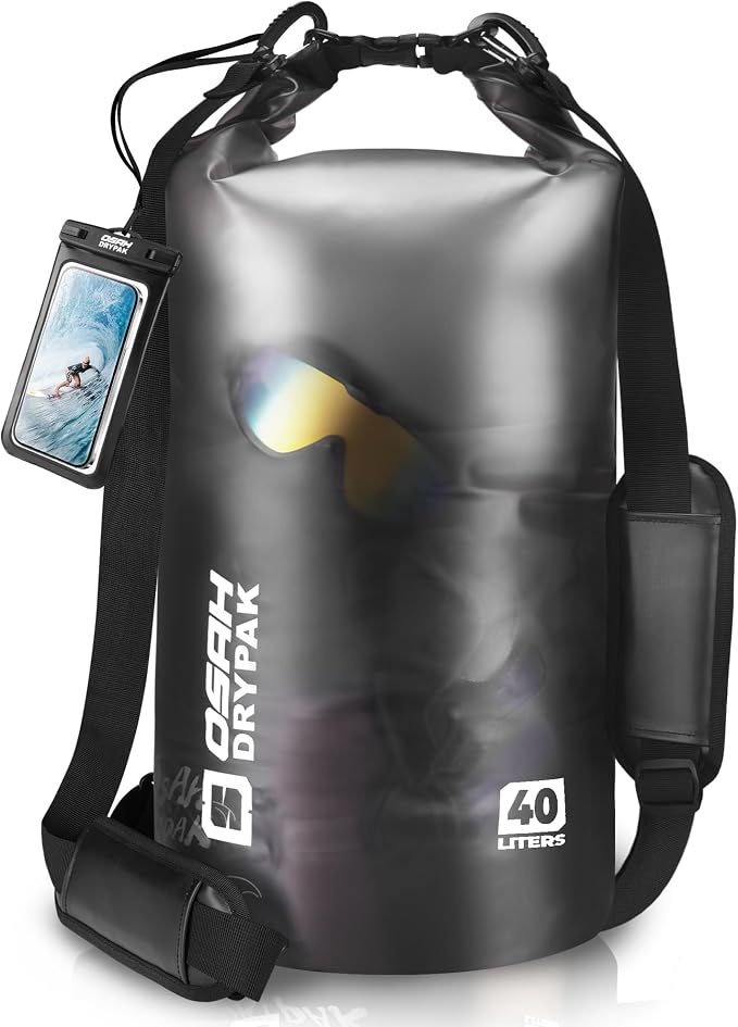 Waterproof Dry Bag, 5L/10L/20L/30L/40L Roll Top Lightweight Storage Backpack by OSAHDRYPAK