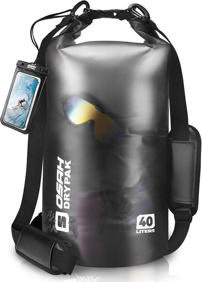 Waterproof Dry Bag, 5L/10L/20L/30L/40L Roll Top Lightweight Storage Backpack by OSAHDRYPAK