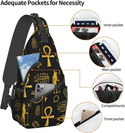 Sling Backpack For Men Hiking Daypack Crossbody Shoulder Bag Travel Chest Pack - Image 6