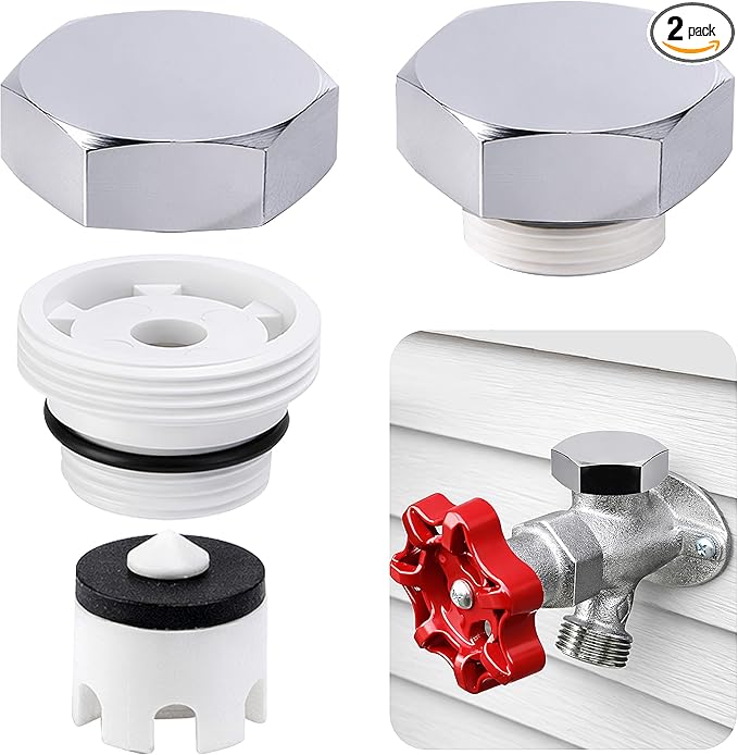 2 Pack Vacuum Breakers Outside Faucet, Stainless Steel Vacuum Breaker Repair by Nkiy+Quen